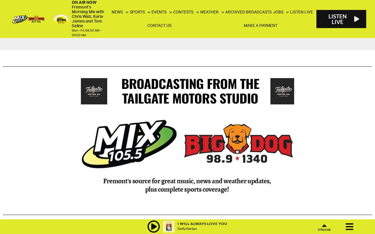 The Best Mix 105.5 local news website