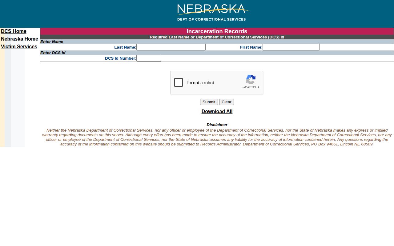 Dodge County records route to Nebraska state offender search